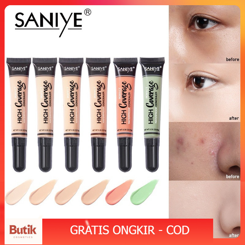 Butik Cosmetics - SANIYE HIGH COVERAGE LIQUID CONTOUR CONCEALER WITH BRUSH - R1072