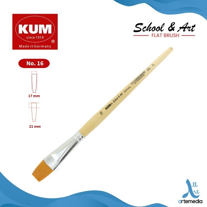 

Gramedia Jambi - Kuas Lukis KUM SCHOOL & ART #16 FLAT BRUSH