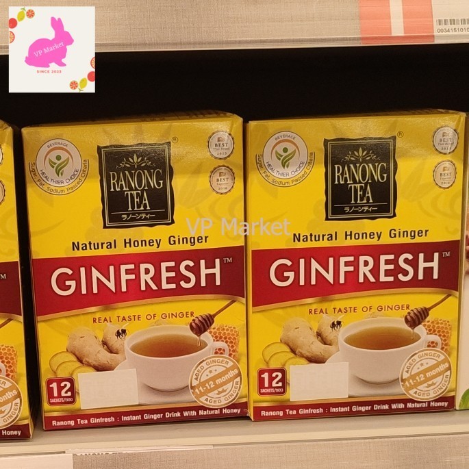 

Ranong Tea Natural Honey Ginger 12's X12gr 144gr