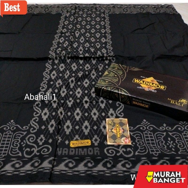 Sarung idaman- Sarung Wadimor Bali 555 Wadimor Motif Bali 555 Wadimor Hitam Motif