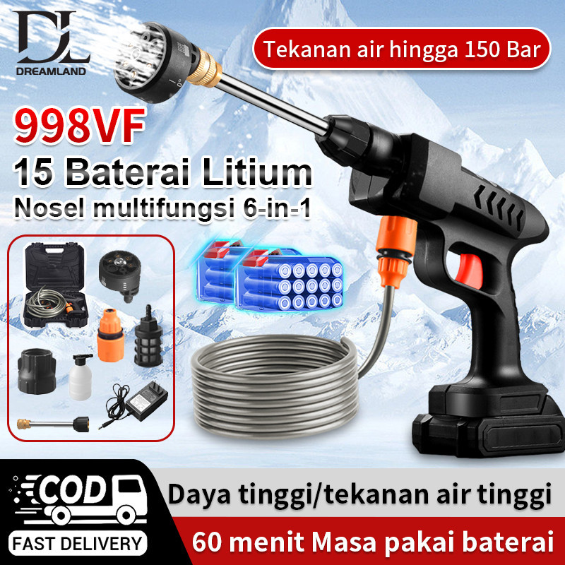 Jet Cleaner Mesin 998VF 150Bar Cuci Mobil Baterai Alat Cuci Mobil Cuci Motor Alat Pencuci Motor Alat