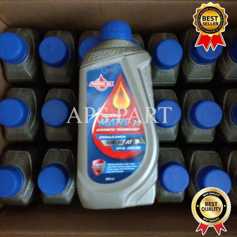APS PART__ Harga Per Dus Grosir Oli Federal Matic Ecomaxx 10W-30 0.8 L Isi 24 800 M