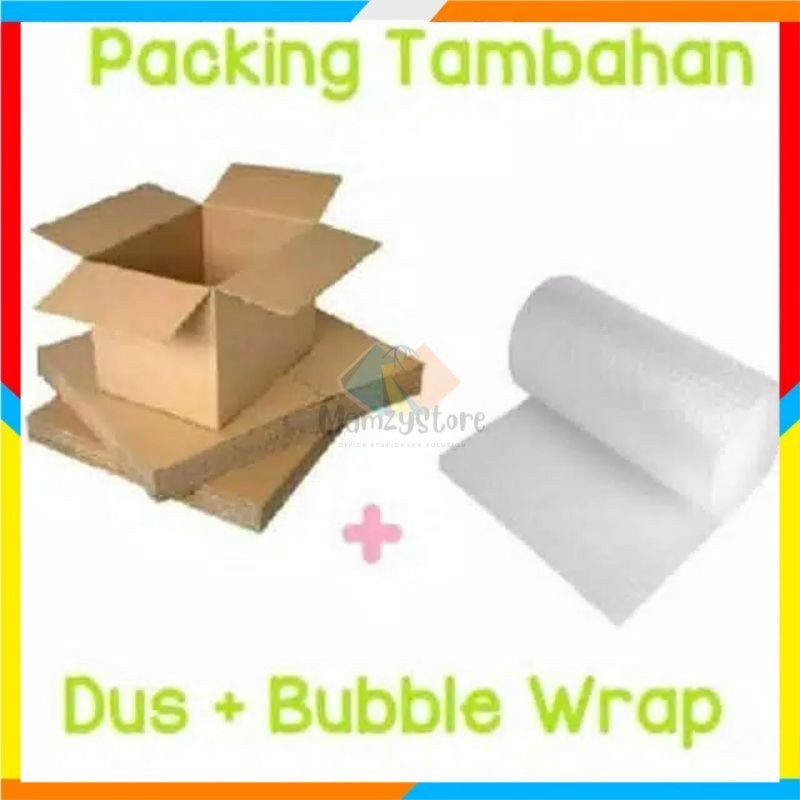 

Kardus packing tambahan + bubbe wrap tambahan