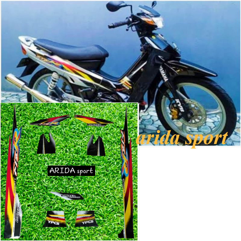 striping stiker  Yamaha f1zr fizr fiz r f1z r limited edition hitam silver berkualitas spt original