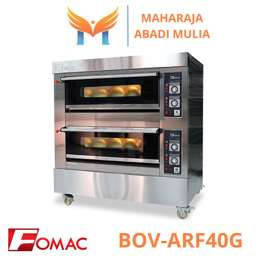 Gas Oven Roti 2 Deck 4 Tray Fomac Bov-Arf40g Oven Roti Gas 2 Deck 4 Tray Garansi Resmi