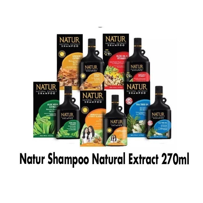 NATUR SHAMPOO 270ML Perawatan Rambut BPOM Sampo Natur
