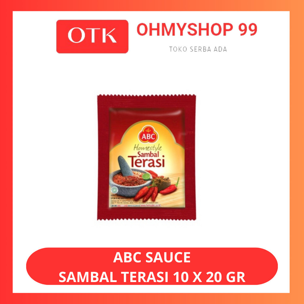 

ABC Sambal Saus Sambal Terasi 20gr x 10pcs