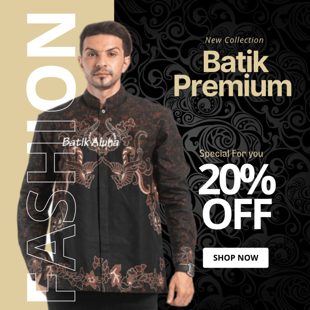 MURAH  BAJU KEMEJA BATIK KOKO KURTA PAKISTAN PRIA DEWASA LENGAN PANJANG PREMIUM MODERN MBA 010