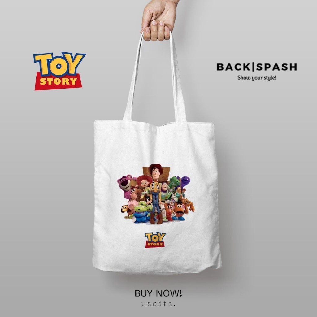Totebag Toy Story Woody Buzz - Totebag Tas Wanita Gambar Toy Story TPC