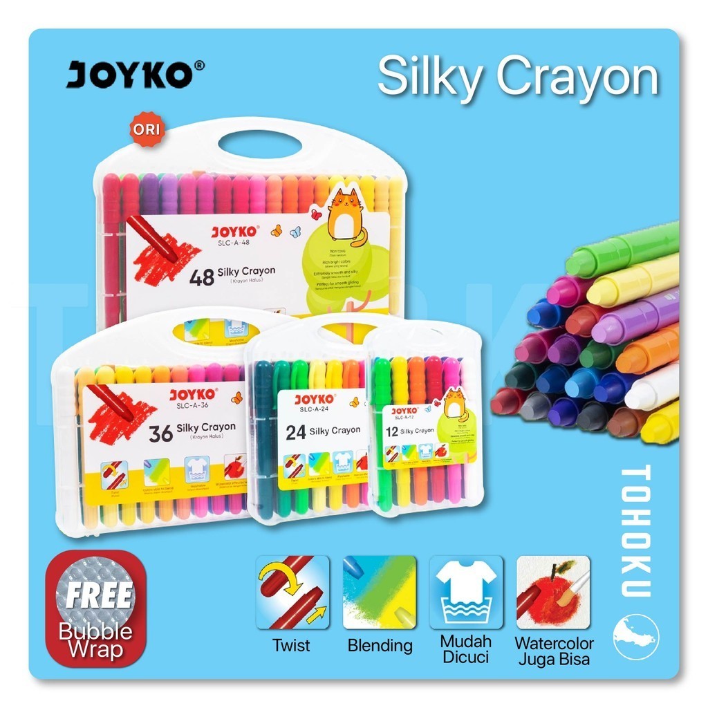 

Joyko Silky Crayon Krayon Halus Joyko SLC-A