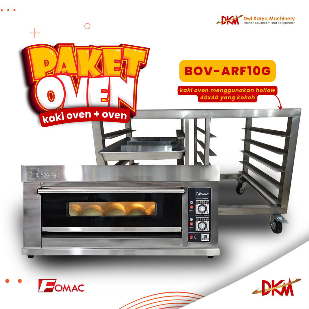 OVEN GAS FOMAC BOV-ARF10G + KAKI OVEN STAINLESS
