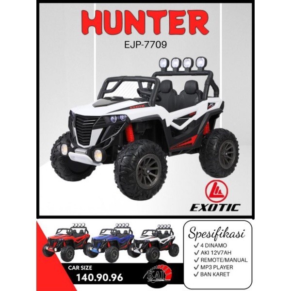 Mobil Aki Mainan Anak Exotic ATV Jeep Remote Ban Karet EJP 7709 ejp-7709 ejp7709