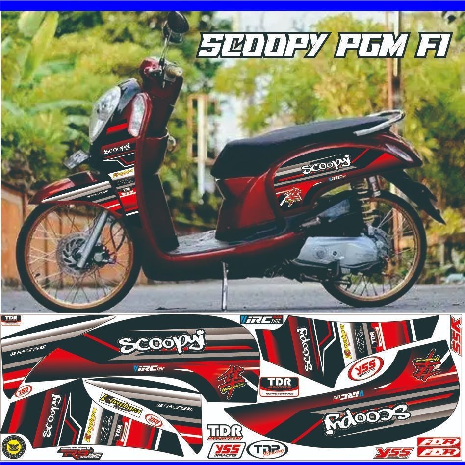SETRIPING/ STRIPING SCOOPY FI OLD 2012 2013-2016 VARIASI LIST MOTOR DESAIN MINIMALIS MOTOR HONDA SCO