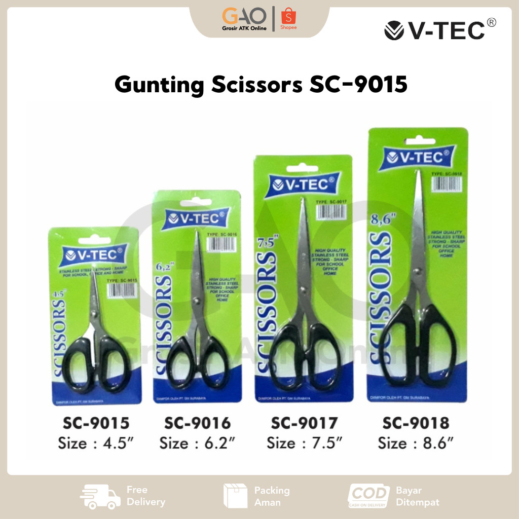 

Gunting Scissors 4,5 V-Tec SC-9015