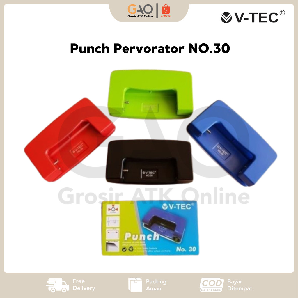 

Punch Perforator V-Tec NO.30 / Pembolong Kertas V-Tec NO.30