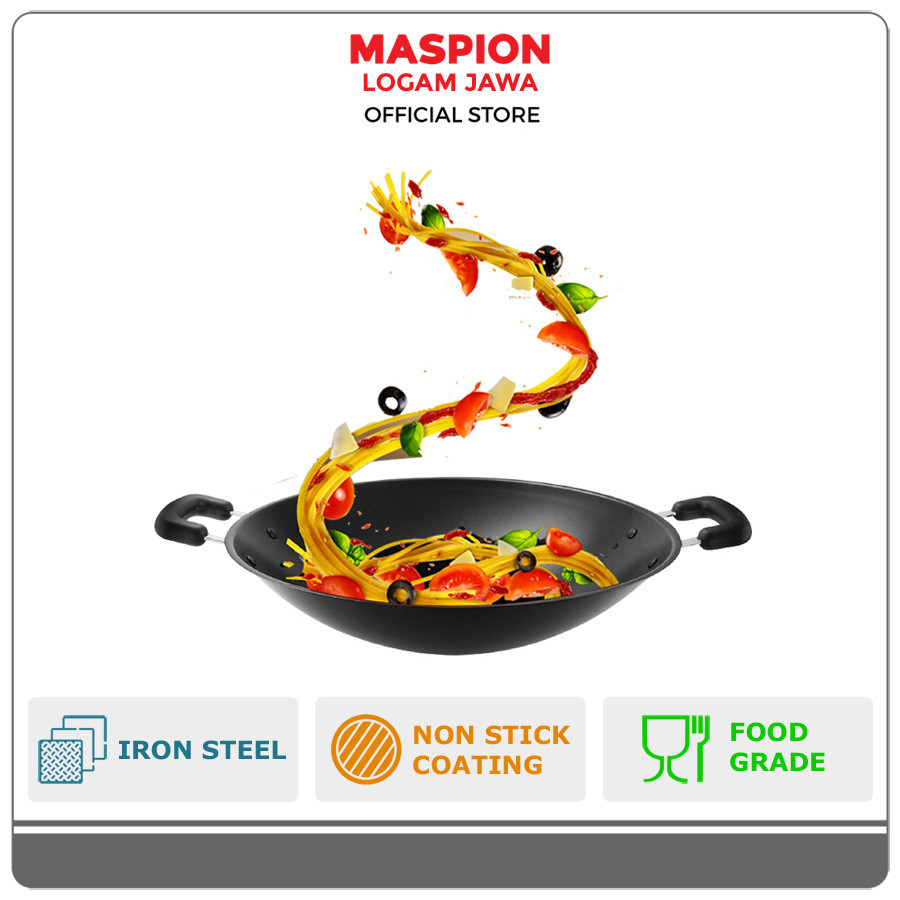 Maspion Maslon Wajan Penggorengan Anti Lengket Rhio Wok