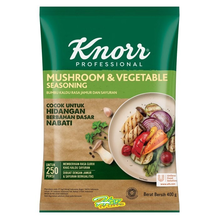 

Knorr Professional Mushroom & Vegetable Seasoning | Kaldu Jamur 400 gr