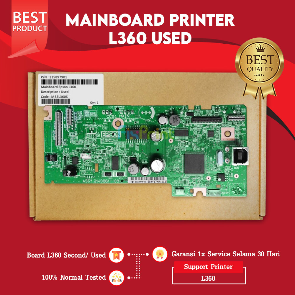 Board Cabutan Printer Epson Mobo L360 Bekas