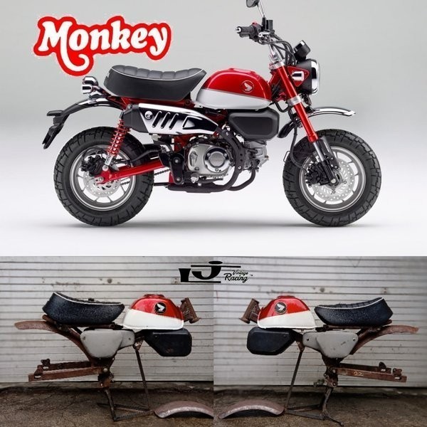 Body Set Honda Monkey 125 Cover Body Frame Body Set Baju Set Honda Monkey 125 New Biru Putih Termura