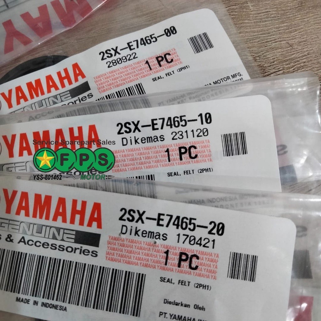 SEAL SLEDING & SEAL ORING 4PCS / 2SX-E7465-00 & 2SX-E7465-10 & 2SX-E7465-20 / SEAL FELT