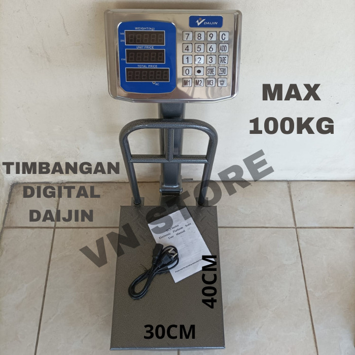 Timbangan Digital DAIJIN 100 KG Timbangan Duduk 100KG - Dengan Pagar