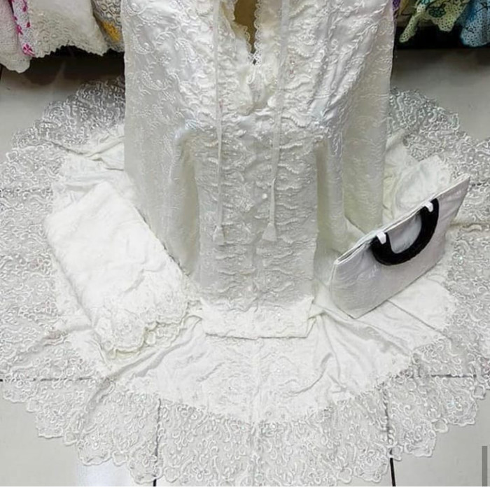 mukena sutra paris  buat mahar