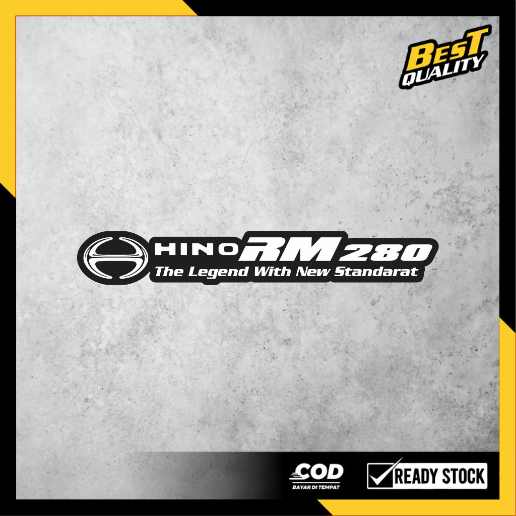 Stiker Bus HINO NEW RM 280 Airsuspension  - Sticker Setiker Bismania busMania Cutting Estetik Anti A