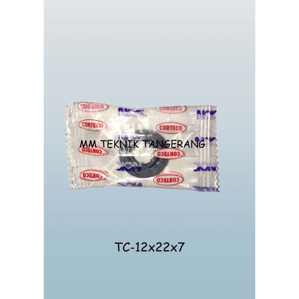 Oil seal TC 12x22x7 merk NOK 12 x 22 x 7 karet oli sil shock breaker 12 22 7
