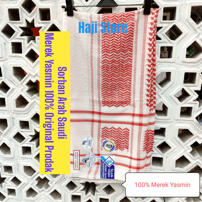 sorban arab saudi yasmin - Merah Putih