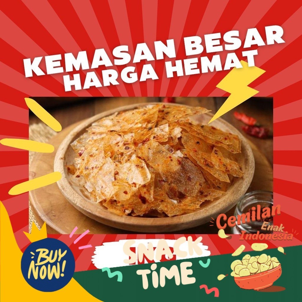 

PROMO SPESIAL Keripik Kaca Pedas 1KG Murah Terlaris Rasakanmi Food Snack Makassar