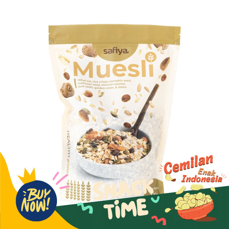 

Special Diskon COD Makassar Muesli Safiya 1 Kg Dried Fruit With Almond Sereal Sarapan Sehat Makanan Ringan tinggi serat cocok untuk diet