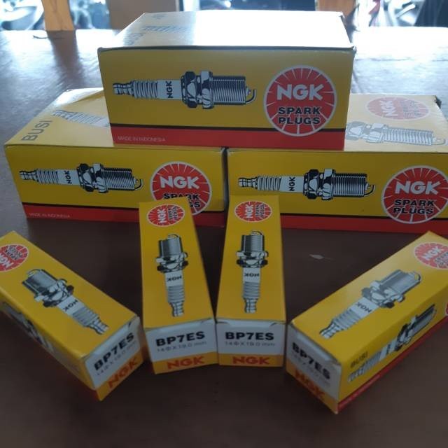 BUSI NGK ASLI BP7ES NINJA R - NINJA RR - VESPA DRAT PANJANG - SATRIA RU