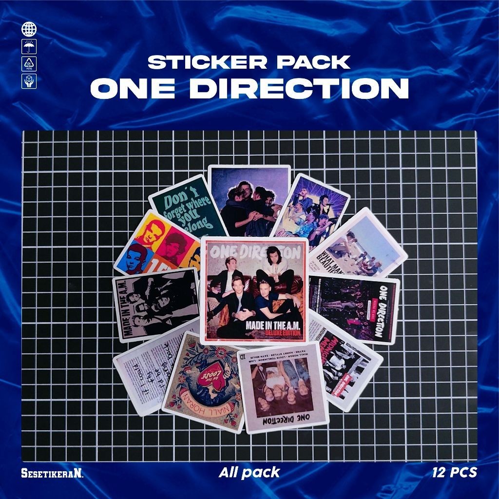 

COD✨ Sesetikeran Stiker Pack One Direction Colorfull Keren Untuk Koper Laptop Skateboard