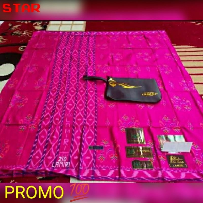BIGSALEE RAMADHAN 100% ORIGINAL PREMIUM [RAMADHAN SALE] SARUNG LAMIRI KEMBANG MST S90 ASLI JAHIT TEN