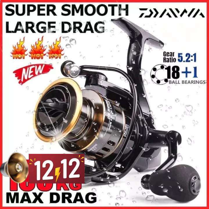 DAIWA Ultralight reel Spinning Reel fishing reel Mesin joran Pancing spinning casting Rod mesin cast