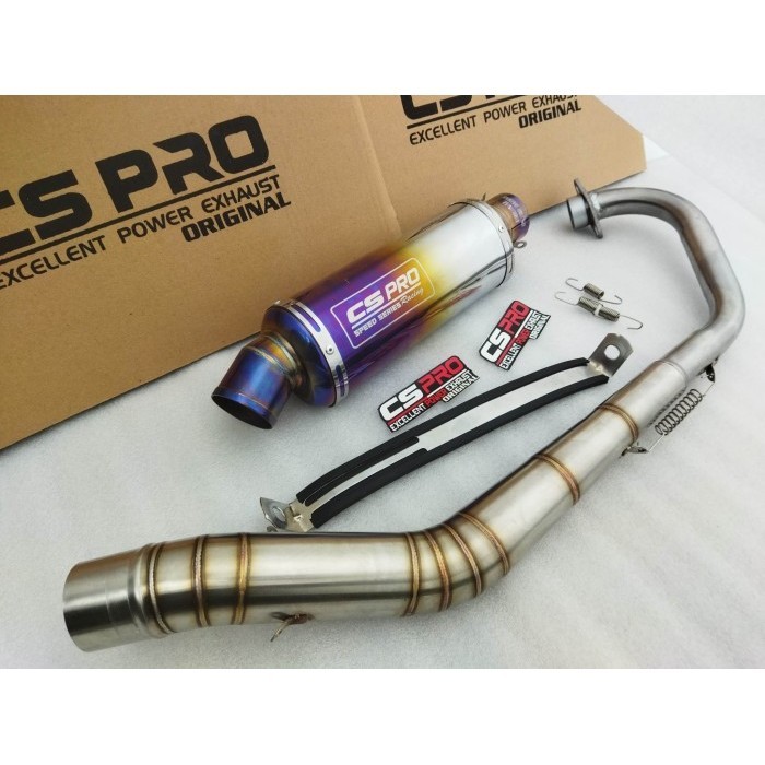 Knalpot Racing CS PRO TRIOVAL cb Tiger CBR 150R vixion fu mx king - fu karbu CS PRO