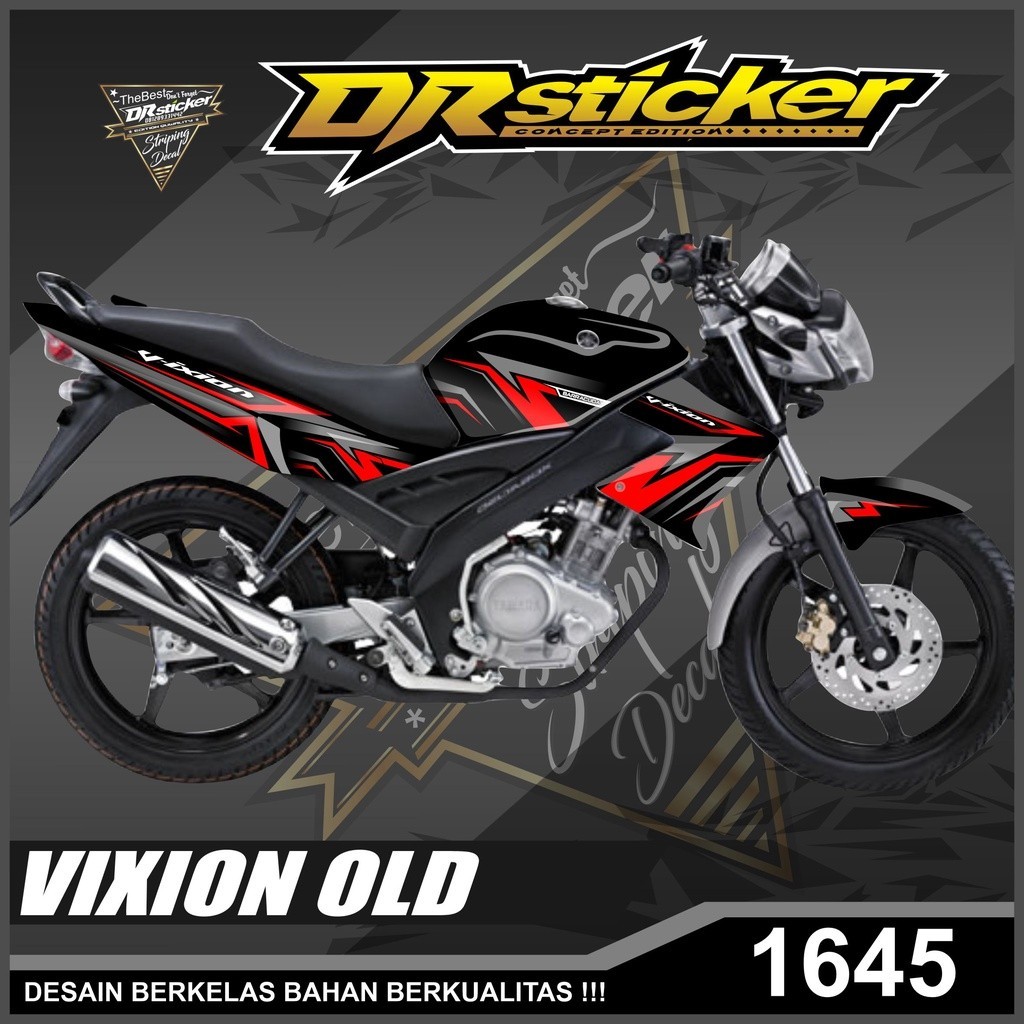 Decal stiker motor yamaha Vixion Old Design Grafis stiker sepeda motor full body