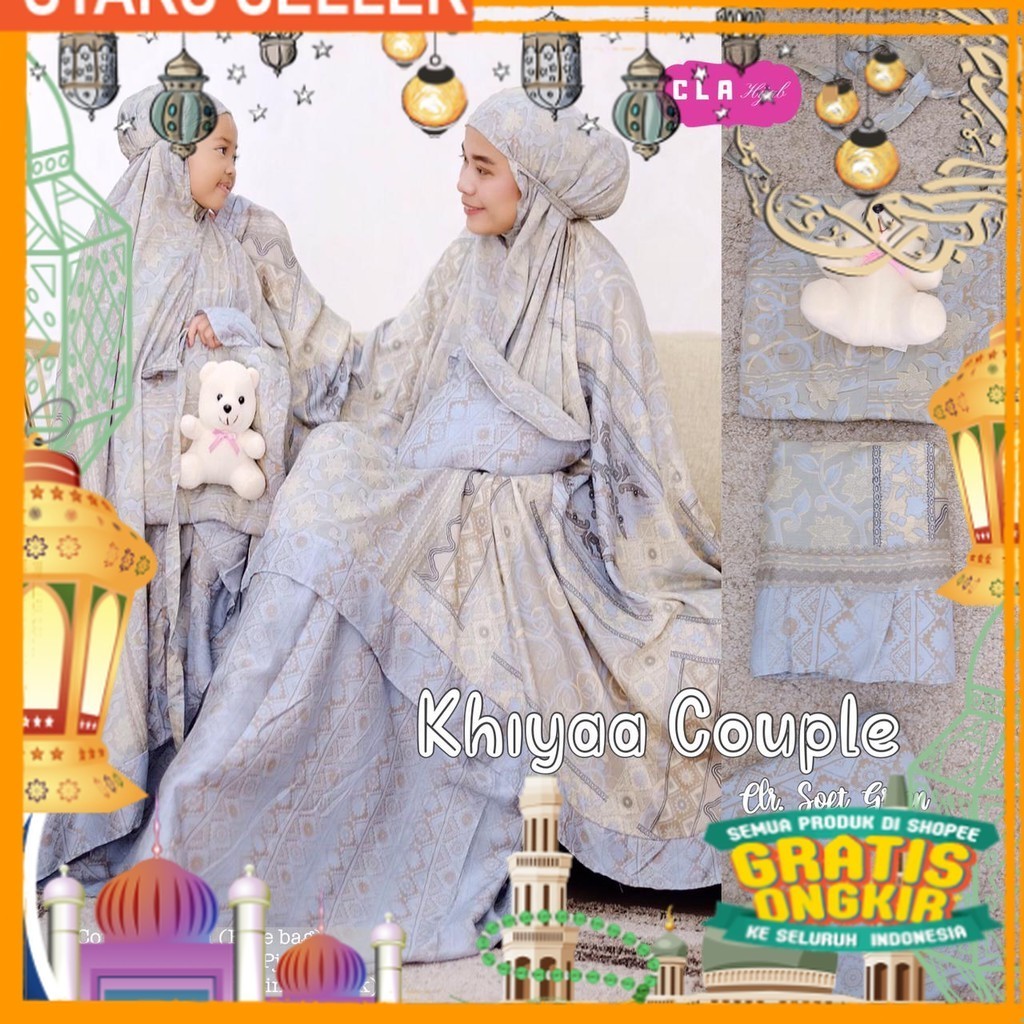 mukena anak perempuan / mukena couple ibu dan anak / mukena anak / mukena perempuan / fashion READY/