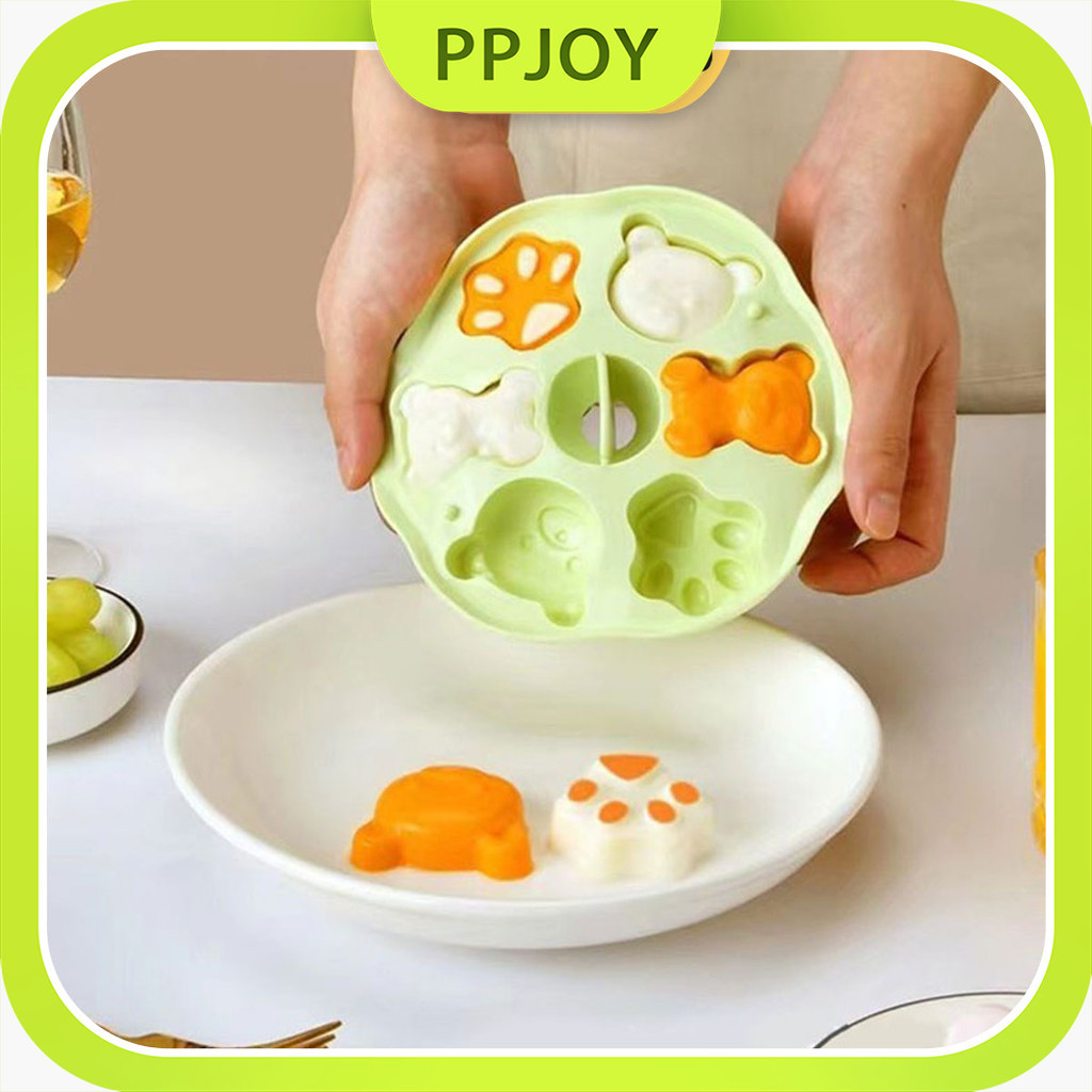 [Dengan tutup] cetakan kue kukus silikon / cetakan makanan bayi / Cetakan kue mini / Cetakan bolu ku