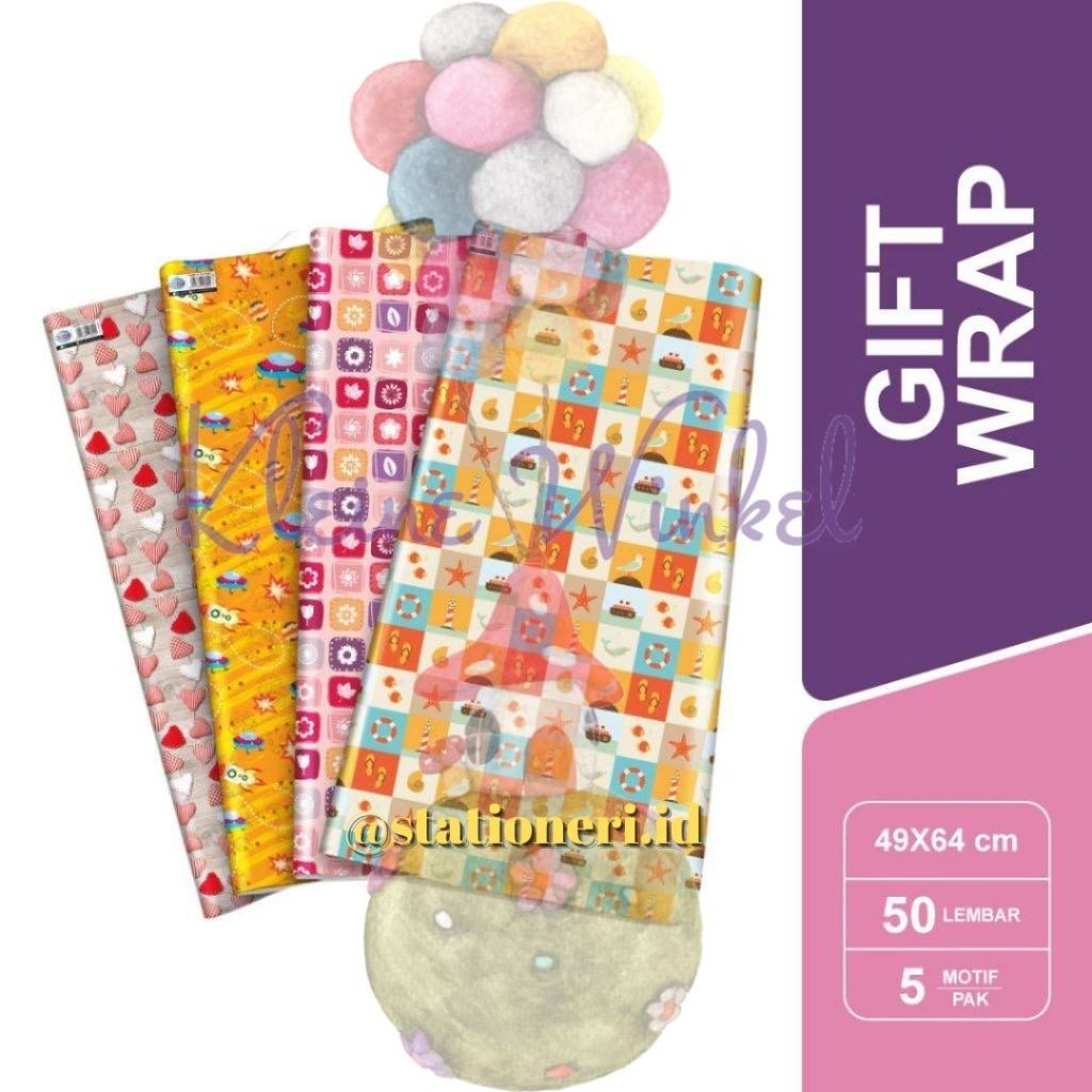 

Kertas Kado SIDU/KIKY isi 50 lembar