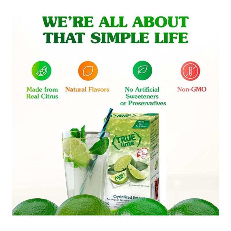

SDF True Lemon & Lime / Crystallized Lime and Lemon / 0 Kcals / Perisa Lemon