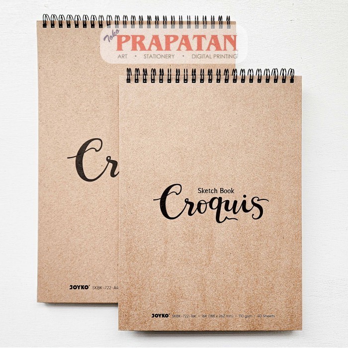 

Joyko Sketchbook Croquis SKBK-722 A4/16K Buku Sketsa Hard Cover - 16K -YY41