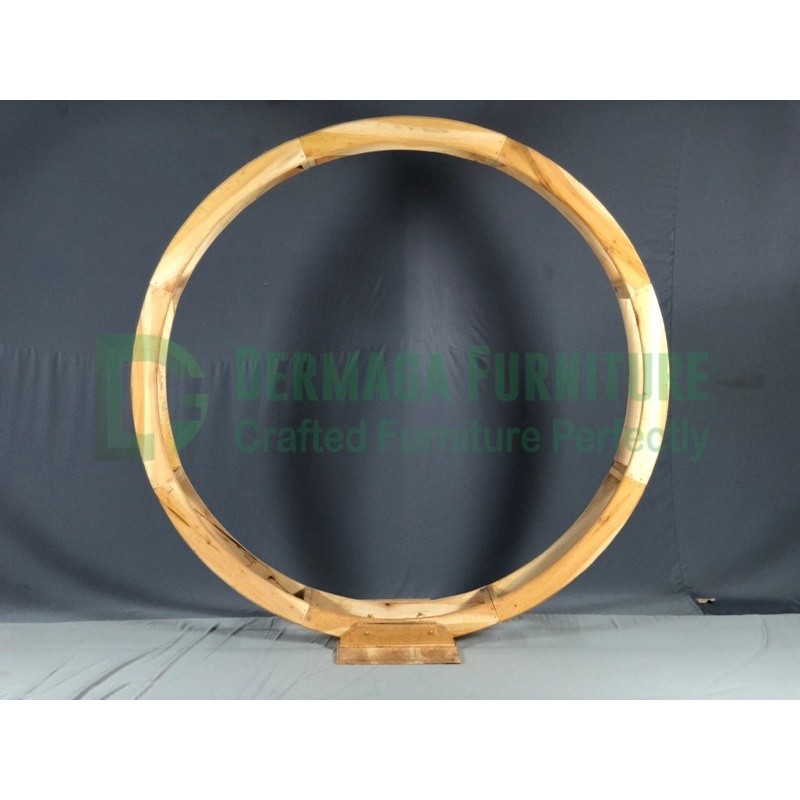 RING BACKDROP DEKORASI PELAMINAN TUNANGAN AKAD LINGKARAN DEKORASI PELAMINAN TERMURAH NADELLAAN FURNI