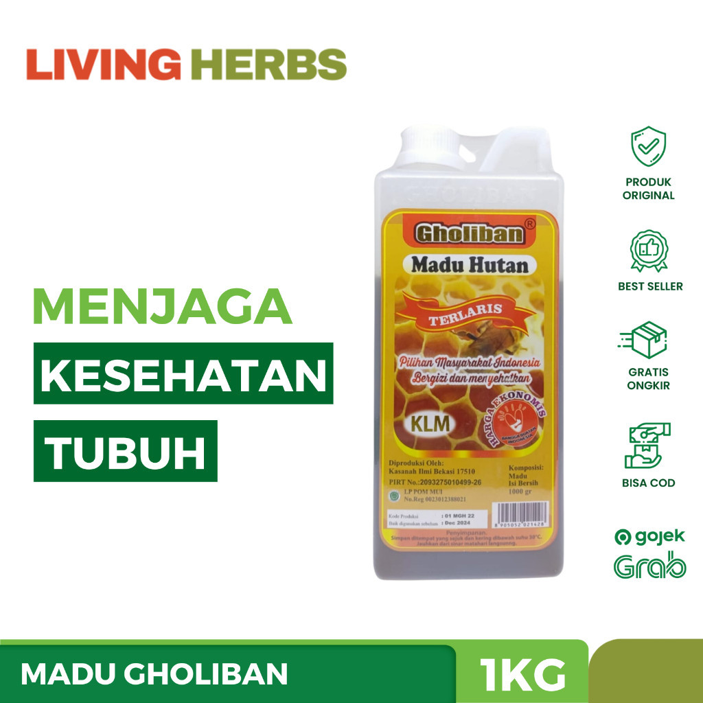 

GHOLIBAN - Madu Hutan Kalimantan KLM 100% Asli 1kg