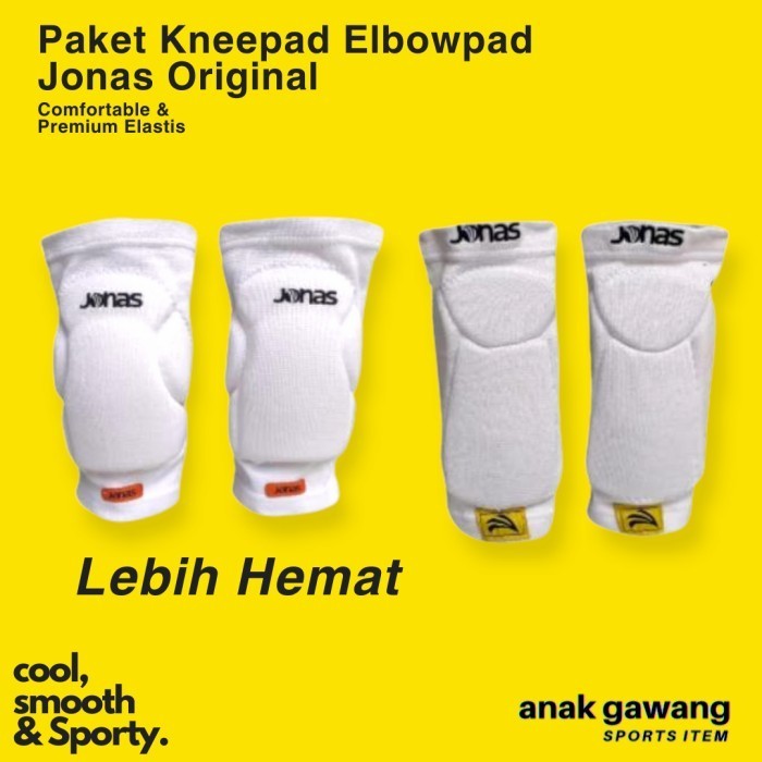 Kneepad Futsal Jonas V2 Knee pad Elbow pad deker pelindung lutut kiper - Kneepad Saja