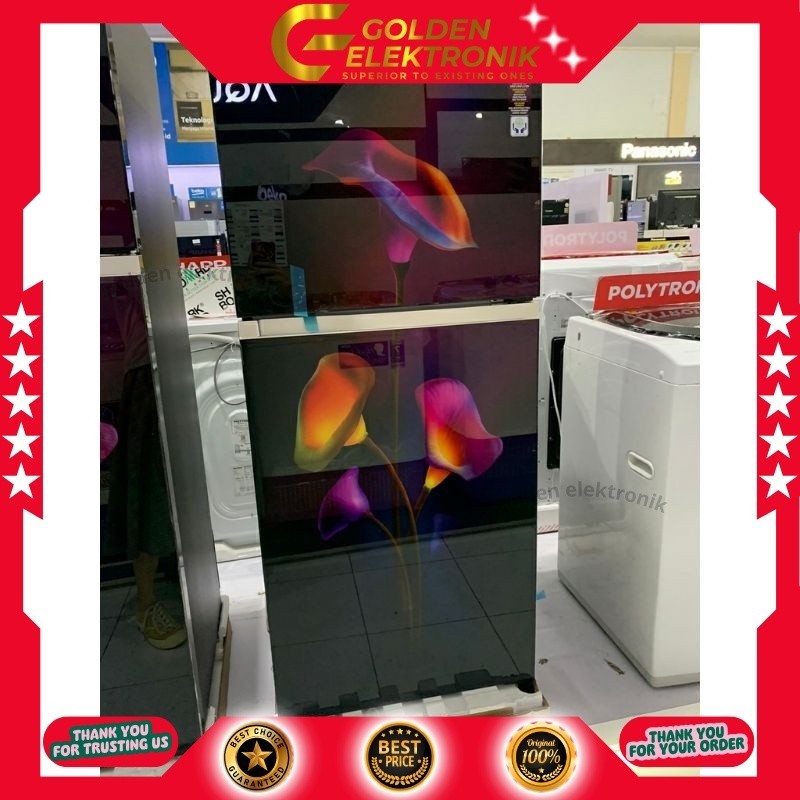 Kulkas POLYTRON 2 Pintu Belleza Varia 220 liter PRW 23MO/MT PRW23MO/MT PRW23 MO/MT