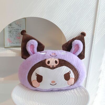 Bantal Selimut Boneka Sanrio Bahan Plush - Bantal Kuromi