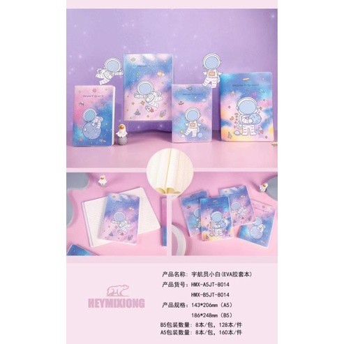 

[ATK BRO] A5JT-8014 Notebook A5 / buku agenda A5 Astronot DIARY
