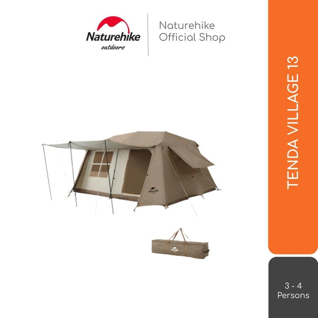 TENDA VILLAGE 13 OTOMATIS CAMPING GLAMPING NATUREHIKE CNH22ZP004