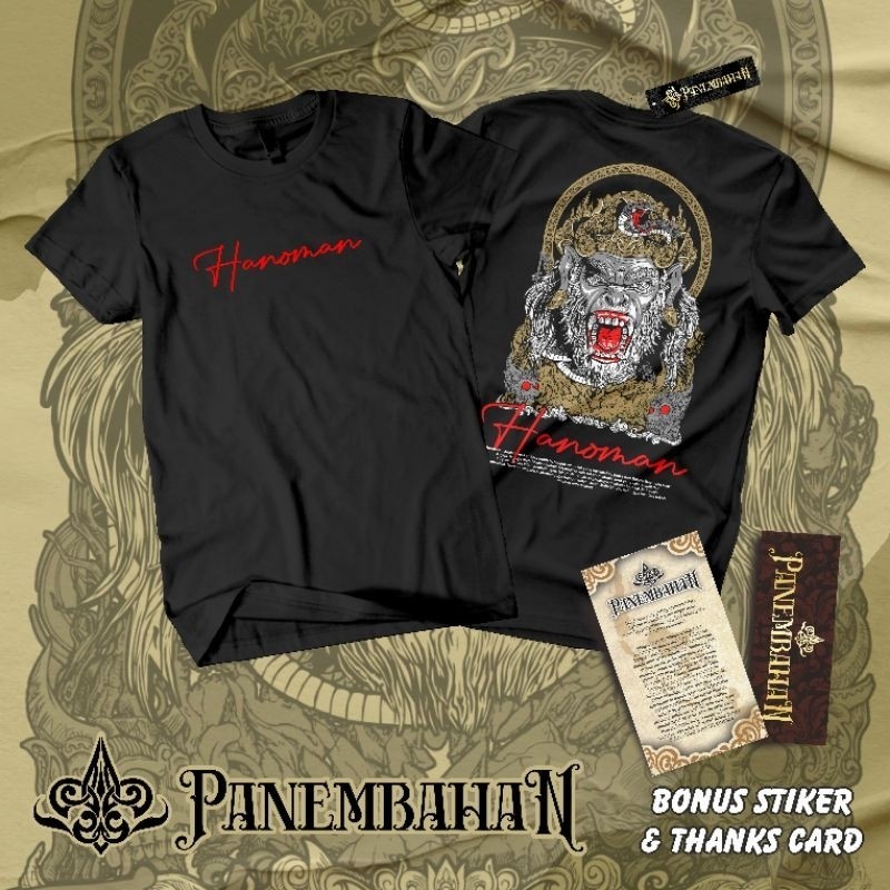 AllStore76KAOS JAWA HANOMAN PENDEK HITAM/ PUTIH BY PANEMBAHANAllStore76